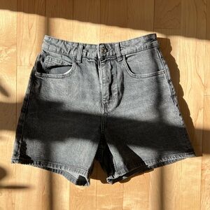 Zara New Classic Gray Denim Shorts
